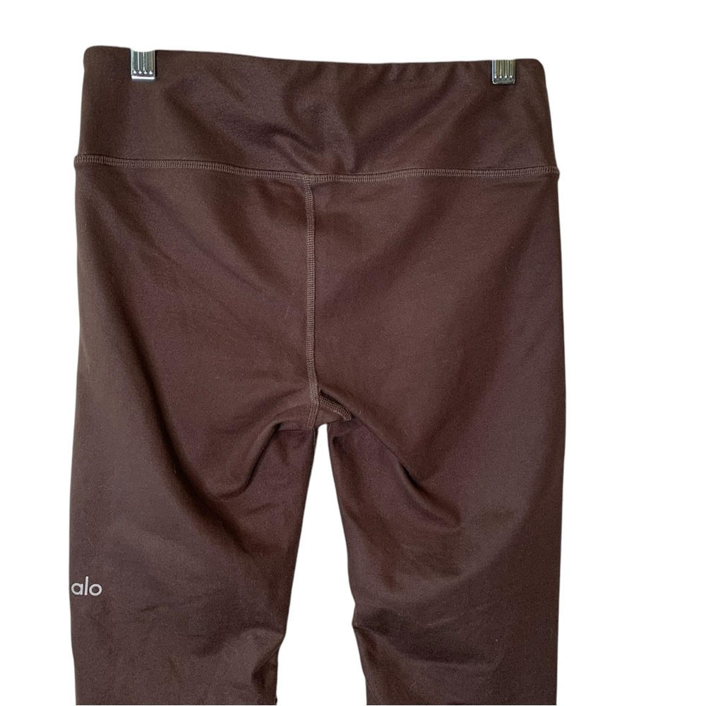 Alo Yoga Brown Goddess Leggings Size Small Smoothing Sweat Wicking Workout Gym - Picture 6 of 10